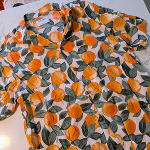 GUC Men's Old Navy size M oranges button-down